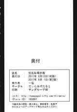 (C80) [Tiramisu Tart (Kazuhiro)] Kyouran Chijoku Sekkan (Touhou Project) [Chinese] [上校个人汉化]-(C80) [てぃらみすたると (一弘)] 狂乱恥辱折檻 (東方Project) [中国翻訳]