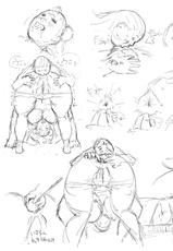 [8 no Ji Club]   Anguish Battle (Street Fighter / King of fighters ) + site sketches-[8の字倶楽部] 悩める闘塊