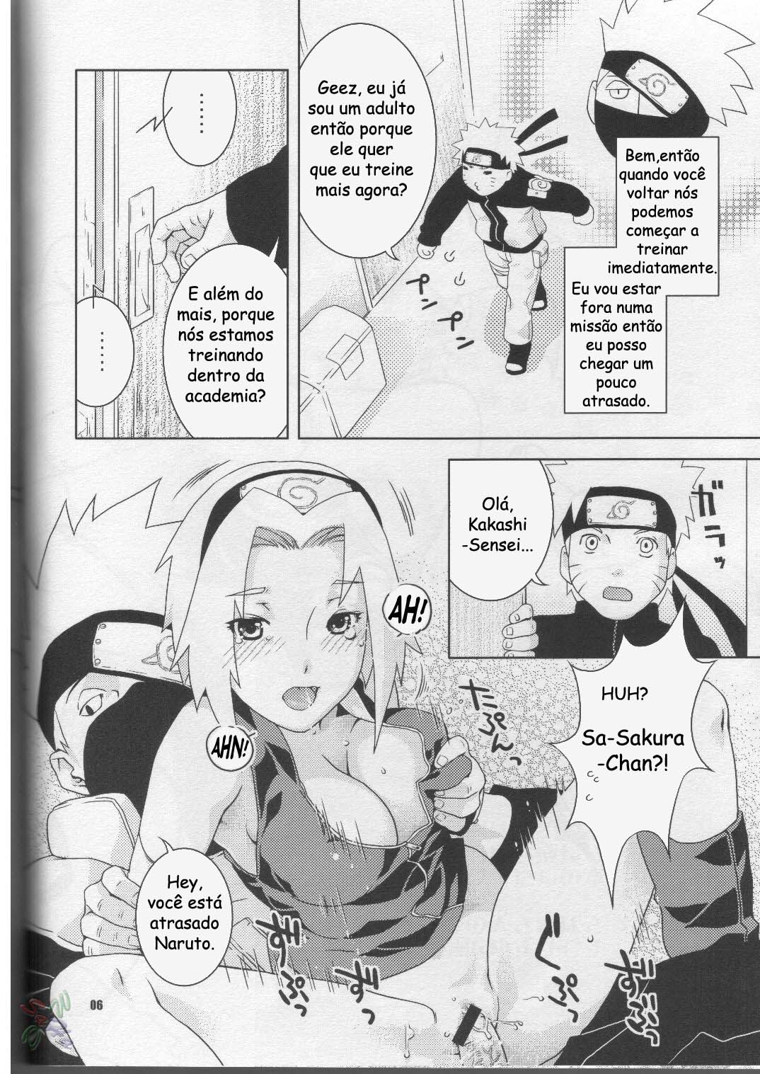 (Comic Communication 8) [Nekomataya (Nekomata Naomi)] Kan hi Sakura (Naruto) [Portuguese] 