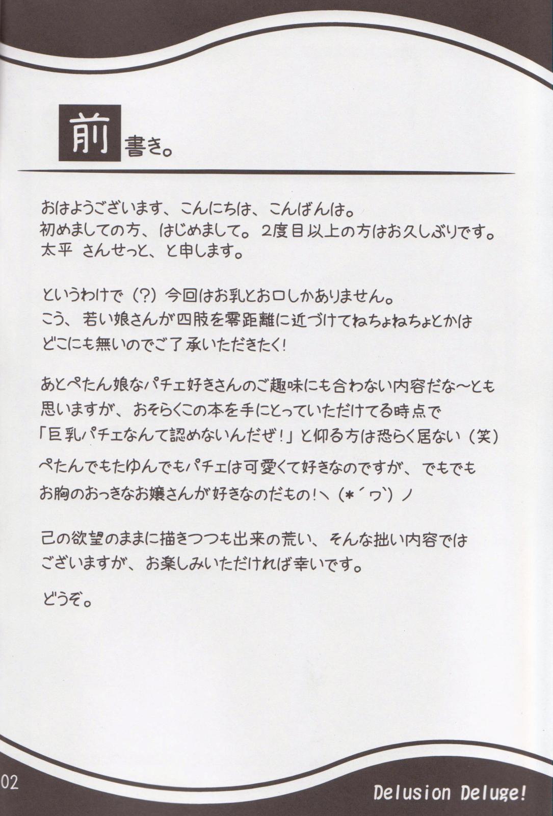 (Akatsuki no Utage 2) [Mata Ashita. (Taihei Sunset)] Delusion Deluge! (Touhou Project) {masterbloodfer} (紅月ノ宴2) [また明日。 (太平さんせっと)] でりゅーじょんでりゅーじ！ (東方Project)