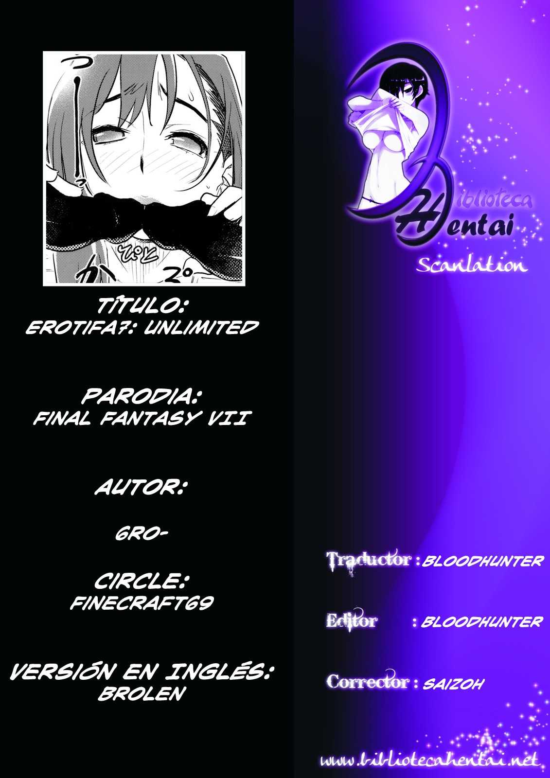 (C76) [Finecraft69 (6ro-)] EroTifa 7 Unlimited (Final Fantasy VII) (Spanish) 